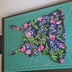 express large peplum floral tank top